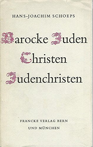 Barocke Juden, Christen, Judenchristen