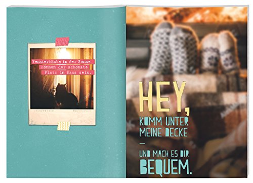 Happy Me Wohlfühlideen für den Alltag | Hygge für jeden Tag | Geschenkbuch mit Stickern und Geschenkanhängern