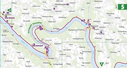 Bikeline Radtourenbuch: Donau-Radweg Teil 2: Von Passau nach Wien. 1:50.000, wetterfest/reißfest