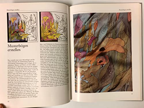 Seidenmalerei. Modische Accessoires und dekorative Objekte