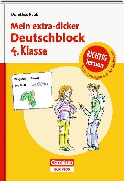 Mein extra-dicker Deutschblock: 4.Klasse (Duden/Pelikan)