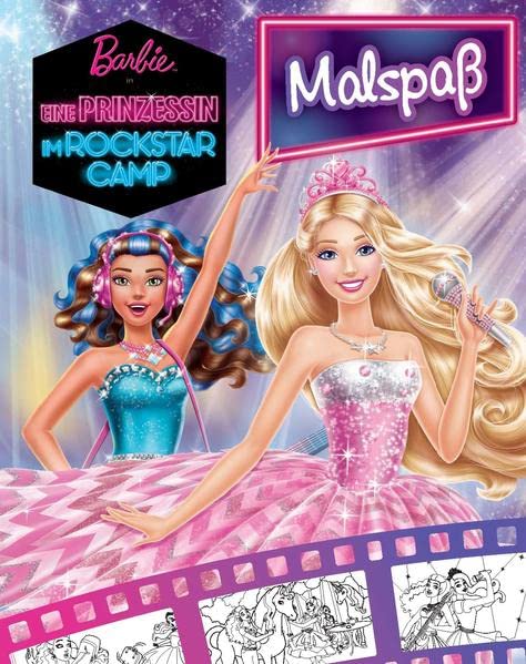 Barbie - Eine Prinzessin im Rockstar-Camp: Malbuch
