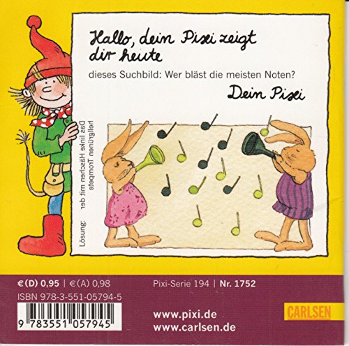 Ida Bohatta . Kinderlieder - Pixi-Buch 1752 - Nostalgie-Bilderbücher (Einzeltitel) aus Pixi-Serie 194