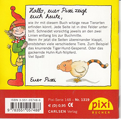 DER SCHWEIN-HUHN-TIGER : ein Klapp-Bilderbuch - Pixi-Buch Nr. 1319 - Einzeltitel aus PIXI-Serie 148 aus Kassette -