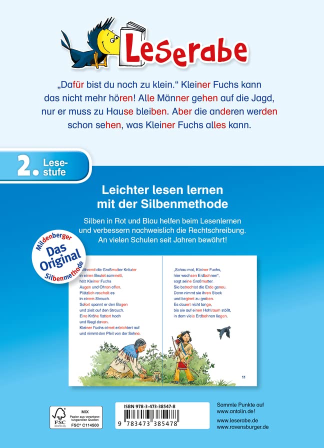Kleiner Fuchs auf großer Jagd - Leserabe 2. Klasse - Erstlesebuch für Kinder ab 7 Jahren (Leserabe mit Mildenberger Silbenmethode)