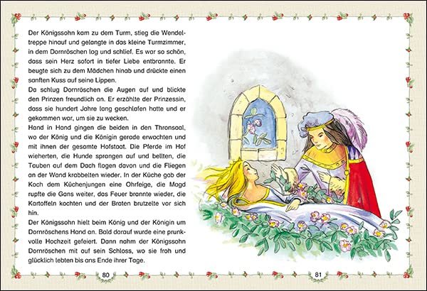 Märchenbuch der Brüder Grimm: in Großschrift