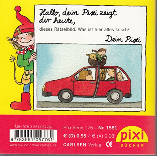 Mein Platz im Auto ist hinten - Pixi-Buch 1581 (Einzeltitel) aus Pixi-Serie 176 Rolfs Pixi-Liederbücher