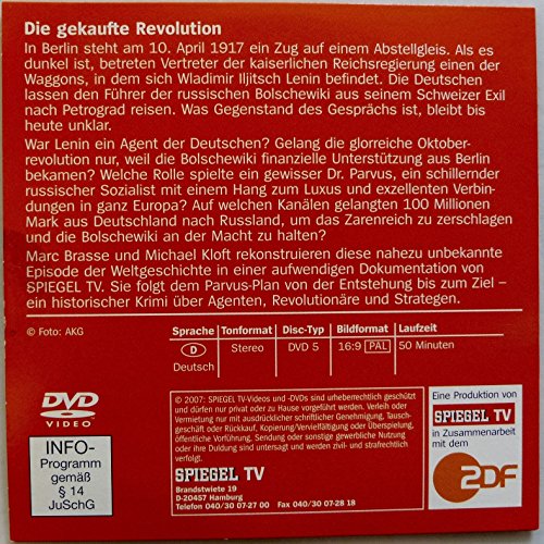 Spiegel TV Nr. 10: Die gekaufte Revolution. [DVD].