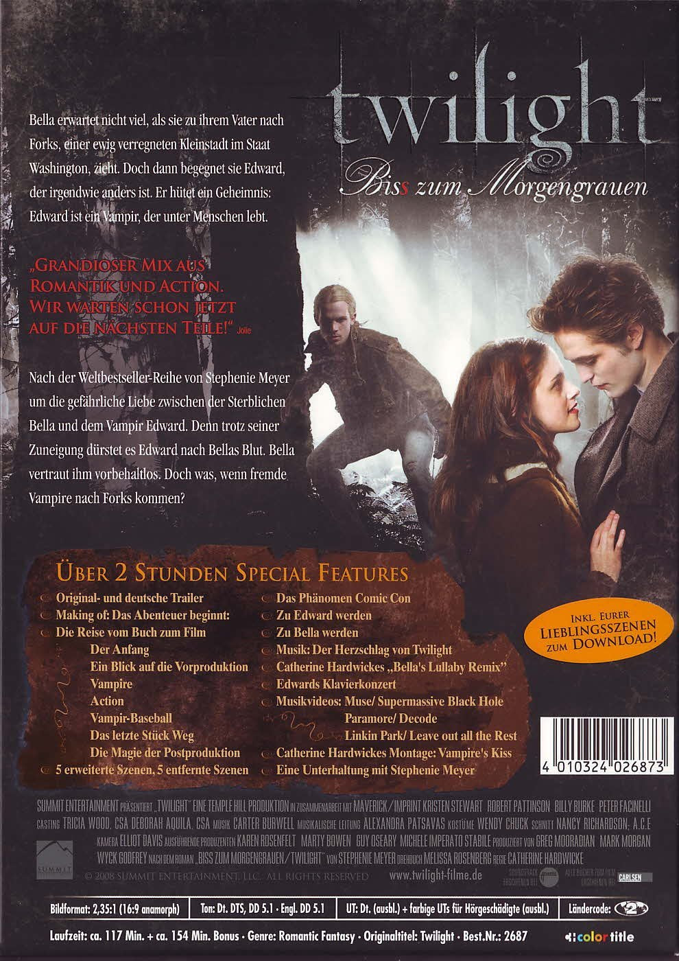 Twilight - Bis(s) zum Morgengrauen (Fan Edition) [2 DVDs]