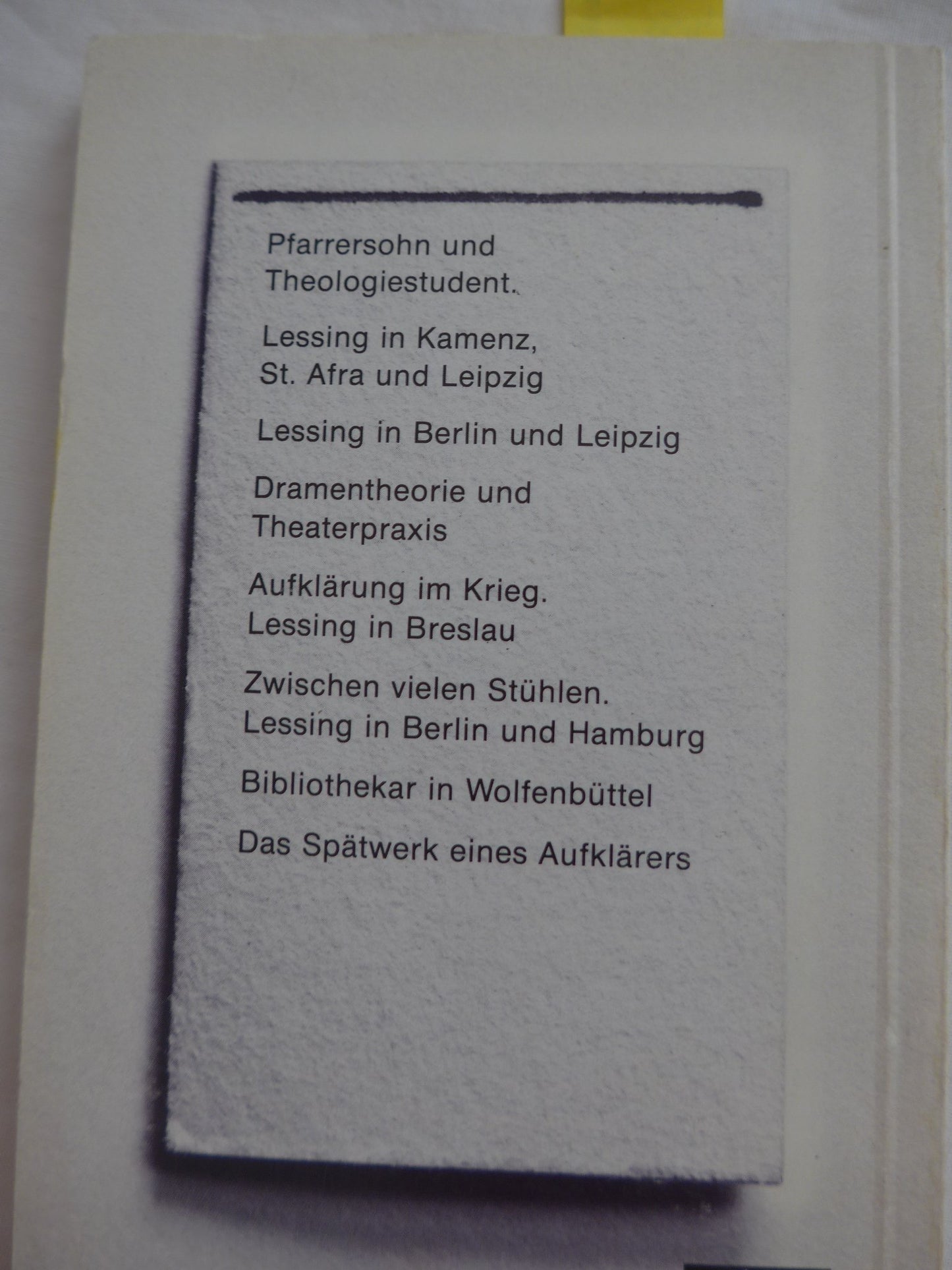 Gotthold Ephraim Lessing, Leben und Werk