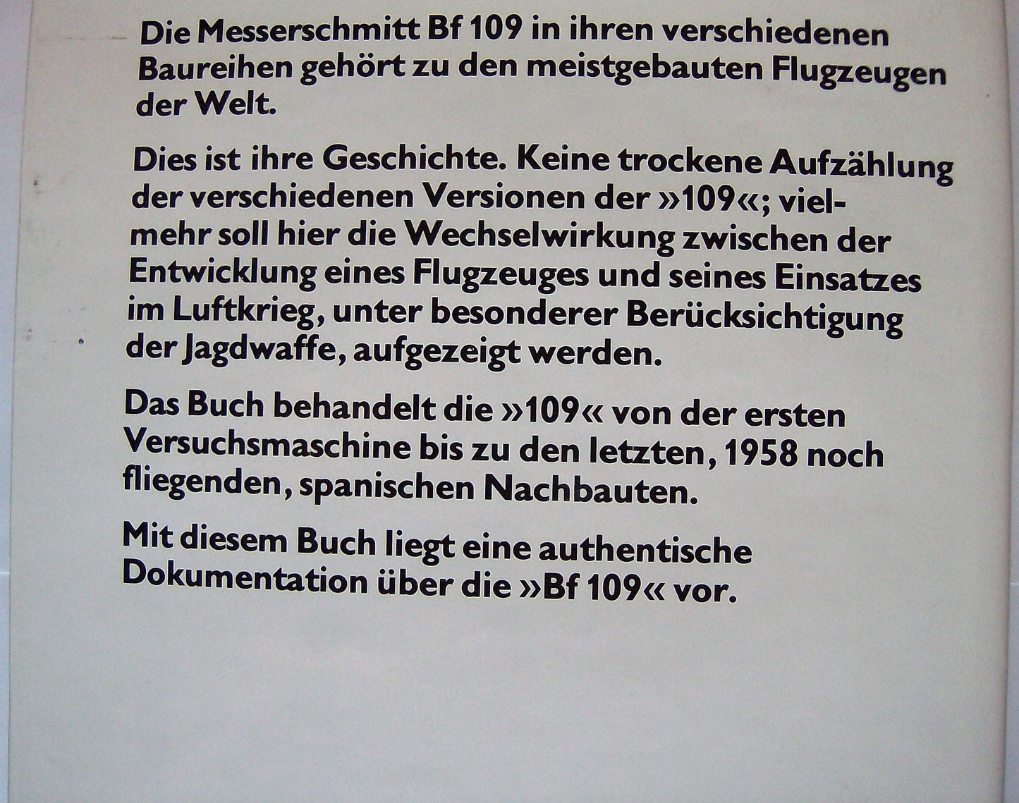 Die 109 - Gesamtentwicklung eines legendären Flugzeugs