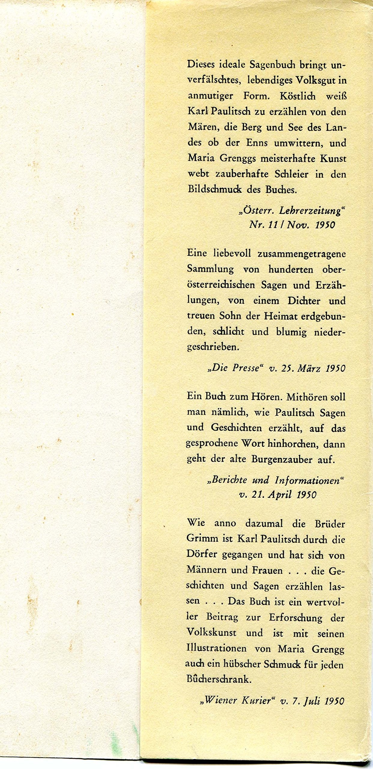 Sagen und Geschichten aus Oberösterreich : Ein Volksbuch für jung und alt.